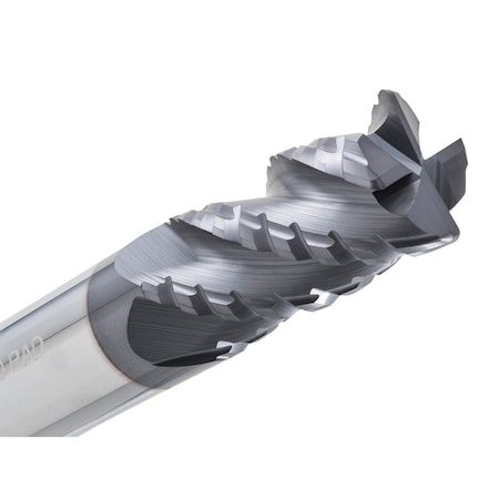 Cgs Tool The Beast Roughing End Mill 4Fl 1/4"Dia 3/4"Loc 2-1/2"Oal W/.020" Radius W/Altin CR1006-ALTiN